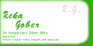 reka gober business card
